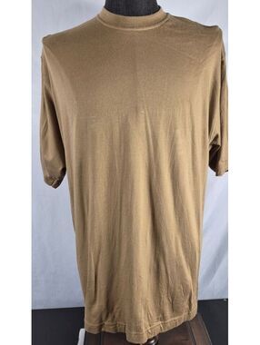 Scott Barber Pima Cotton T Shirt Men’s Large Tan Made in Peru